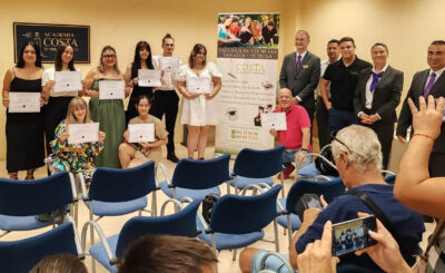 Students completing professional funeral service education at Costa Funeral Academy
