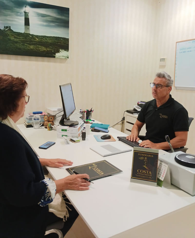 Costa Funeral Services team assisting an international family in Spain
